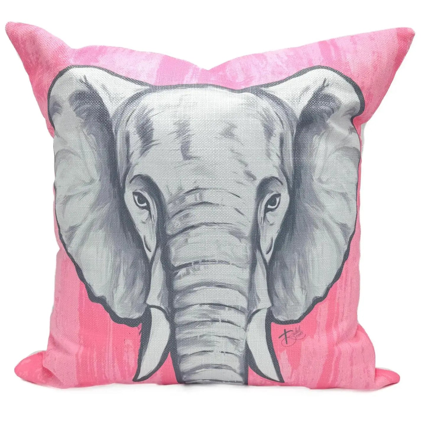 Pink Elephant Pillow: Velvet