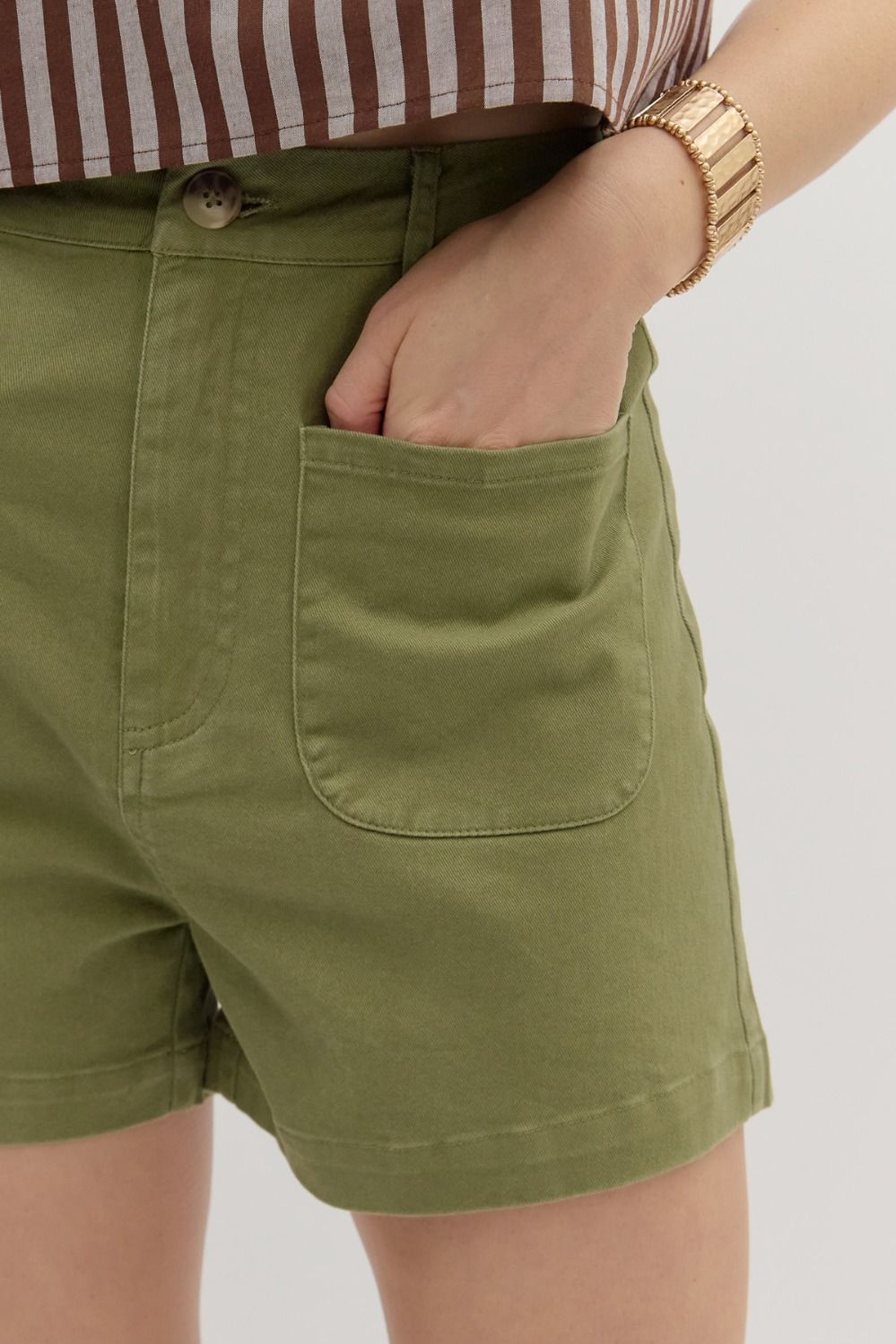 The Lauren Shorts -Olive