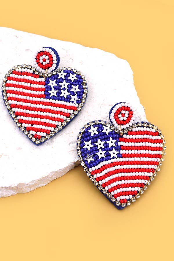 Flag Drop Earrings