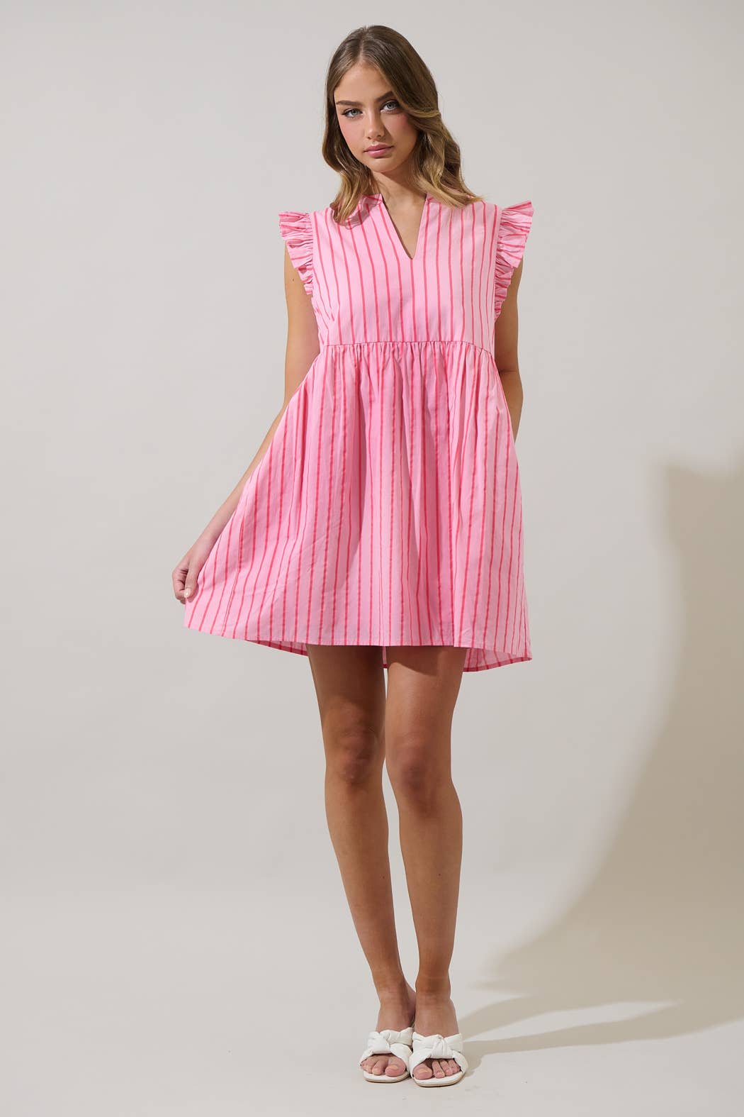 The Kass Ruffle Mini Dress