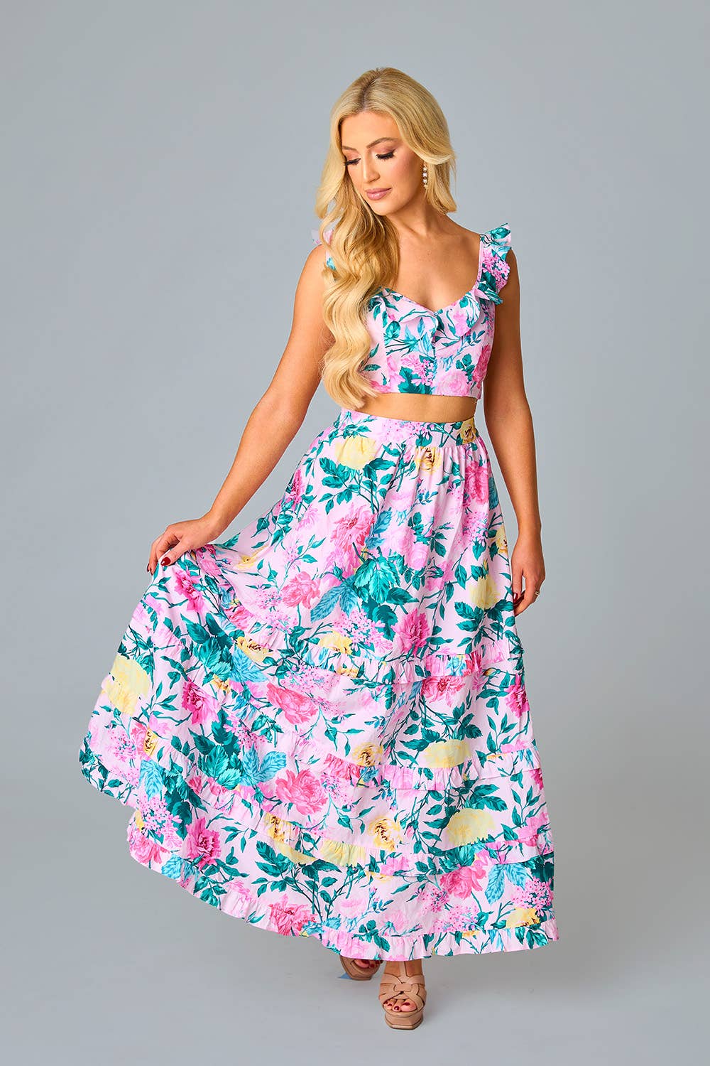 Tasha Top and Maxi Skirt Set