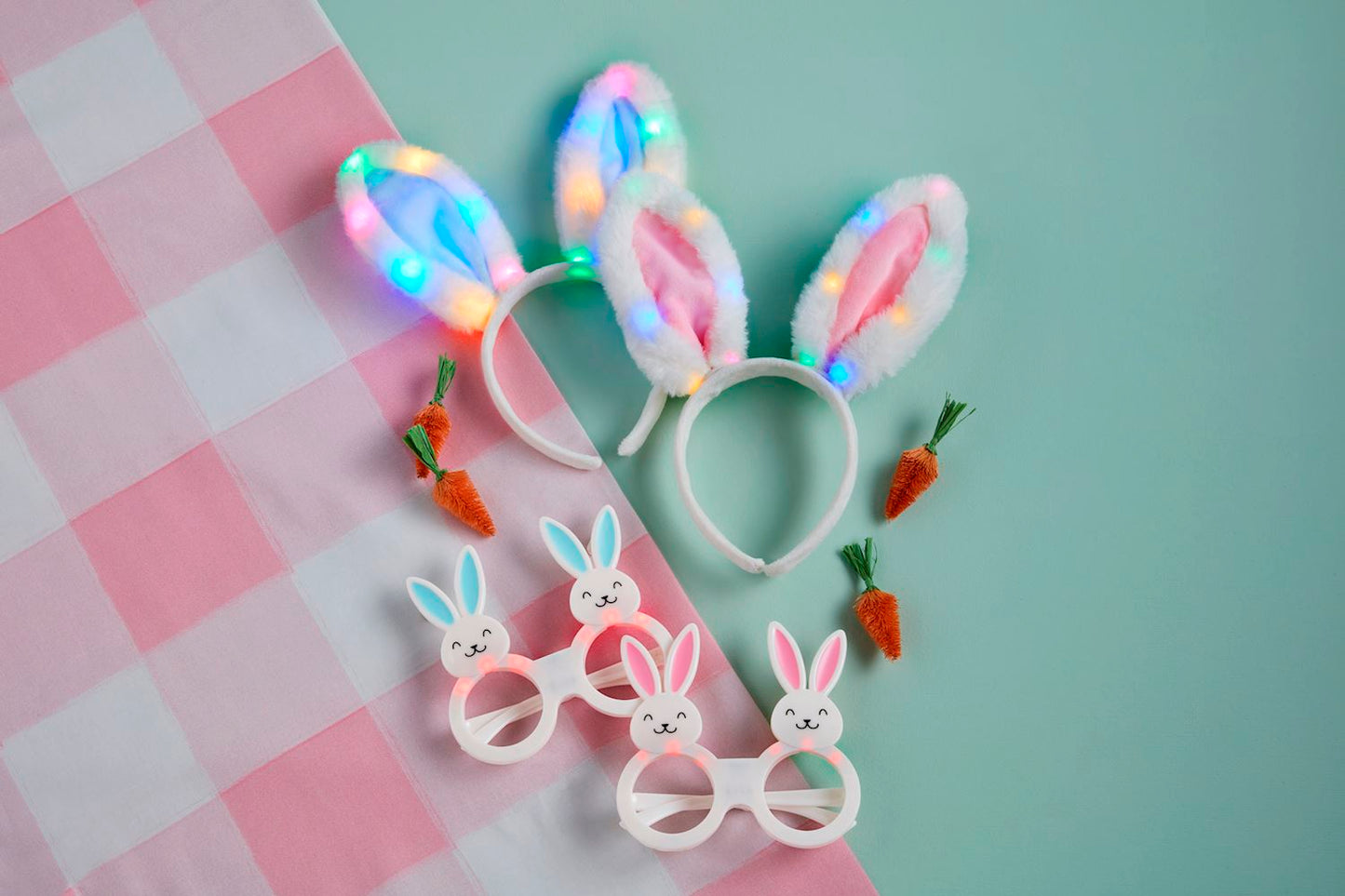 Blue Light Up Easter Glasses