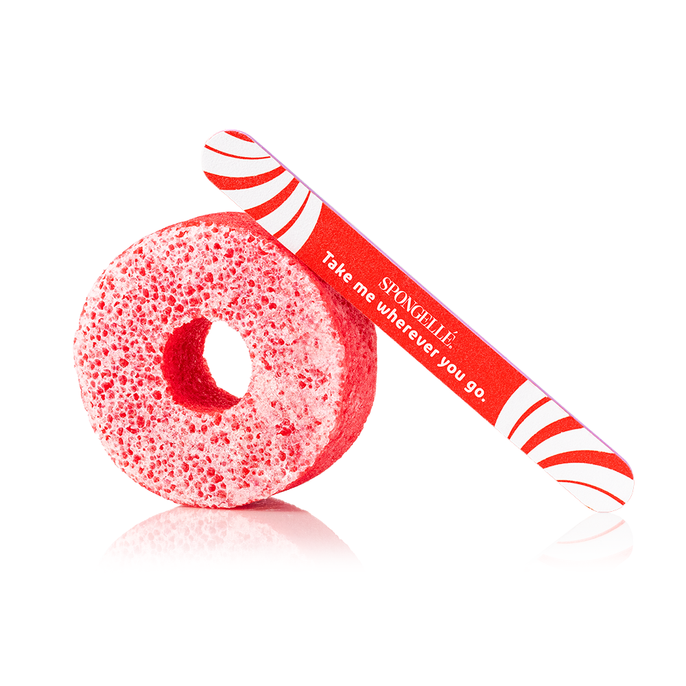 PediPOP Pedi Buffer & Nail File - Candy Cane