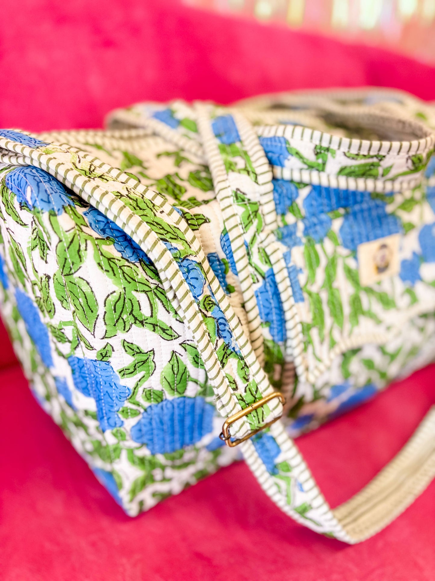Charleston Large Scalloped Quilted Duffle Bag