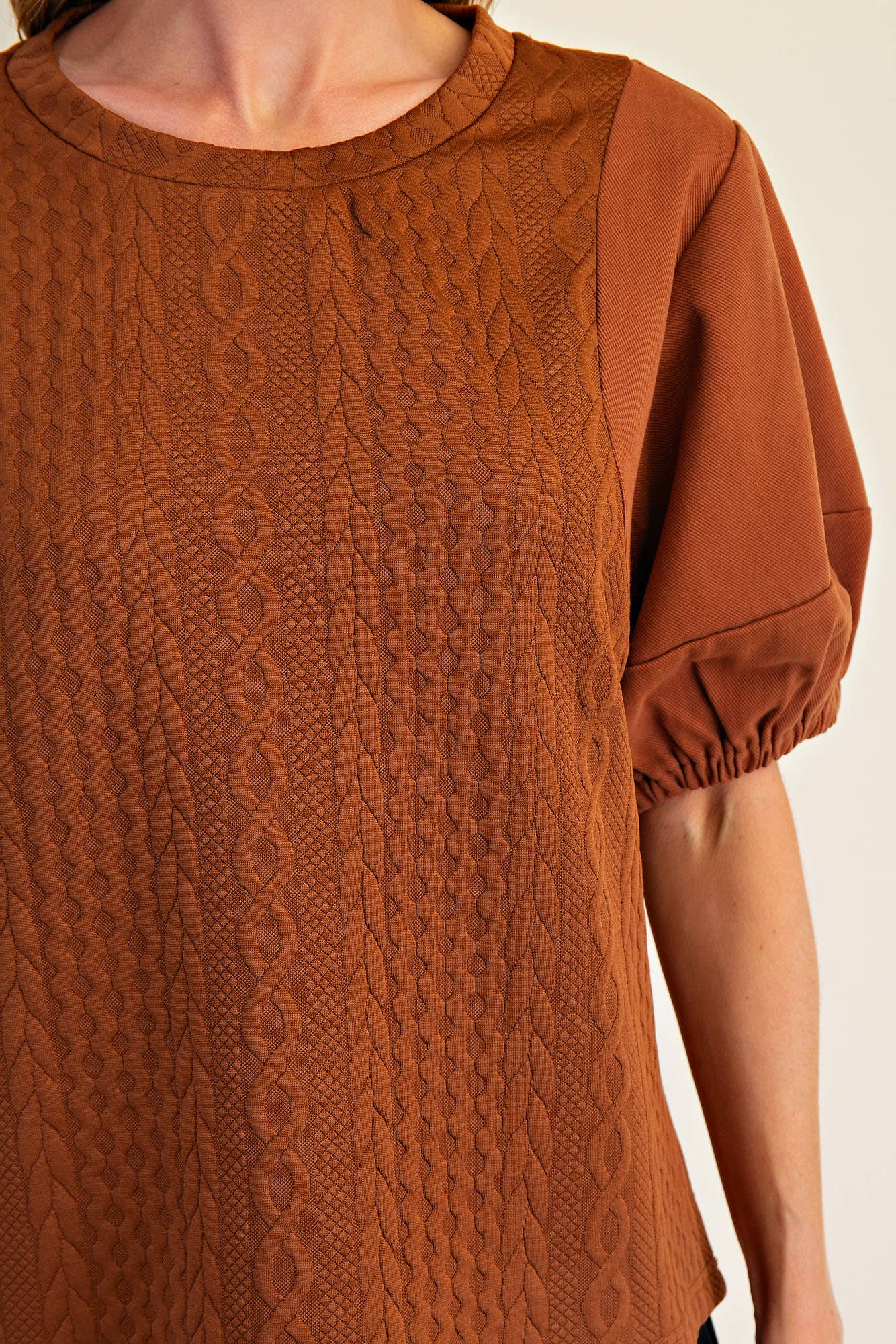 The Lilly Top - Camel