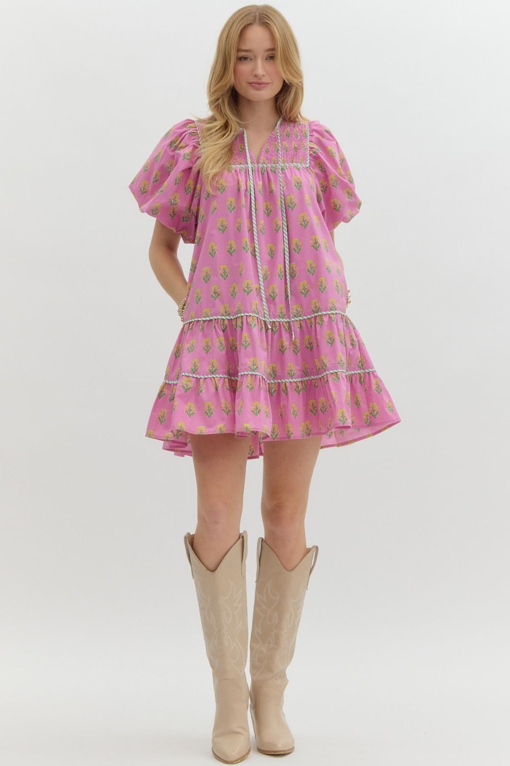 The Lavada Dress - Pink