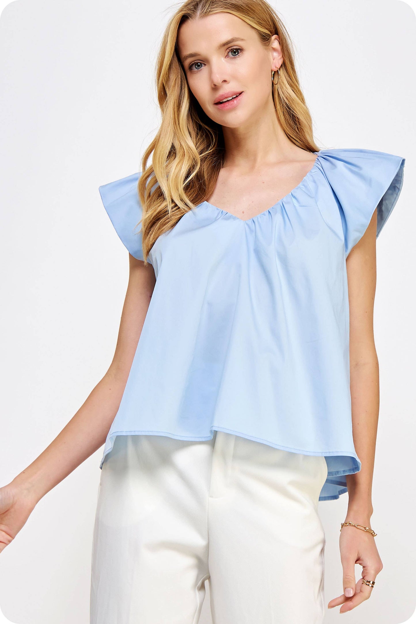 The Amanda Top - Chambray