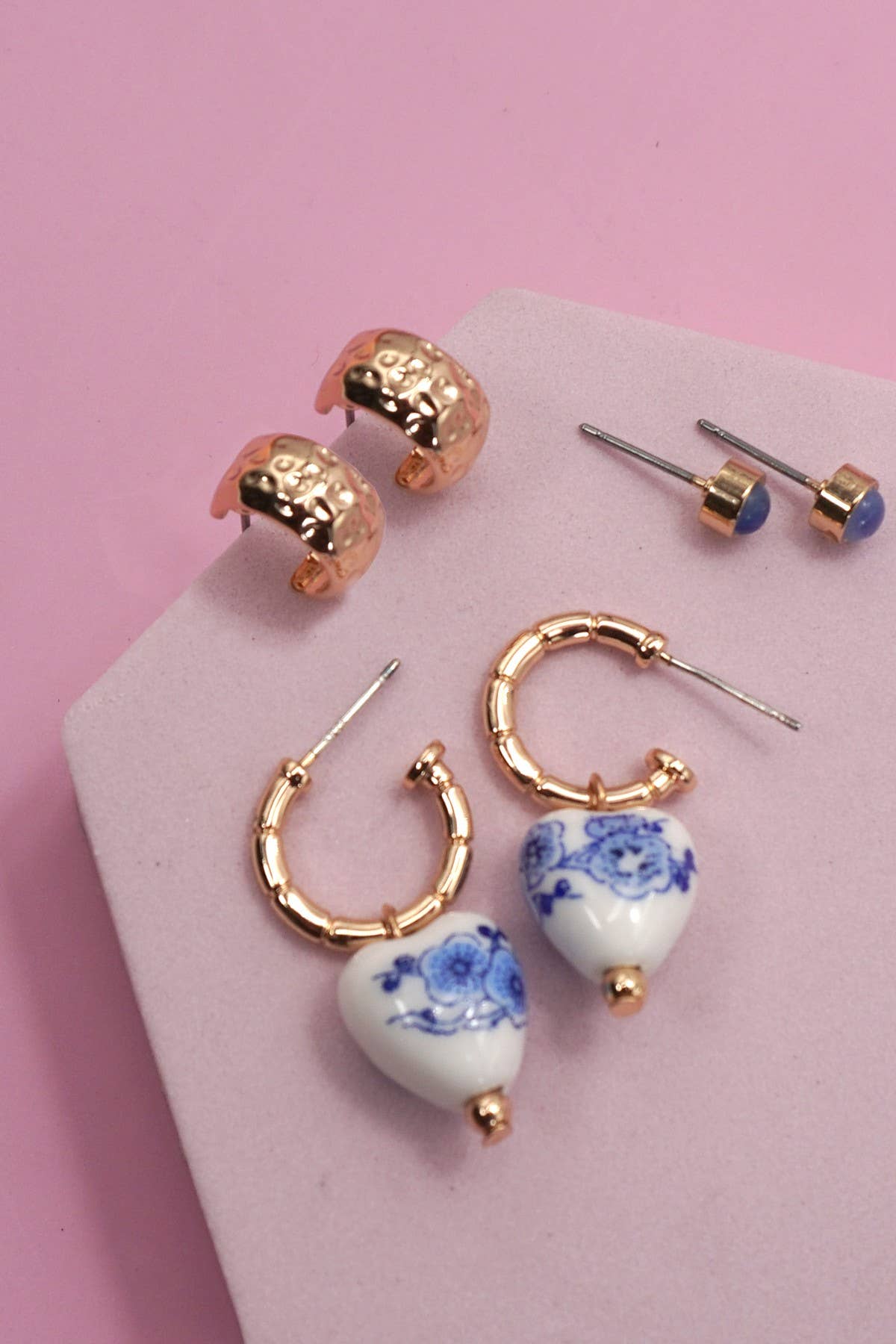 Trio Huggie Hoop Earrings
