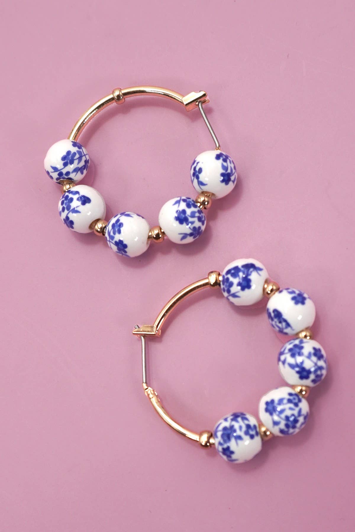 Porcelain Hoop Earrings