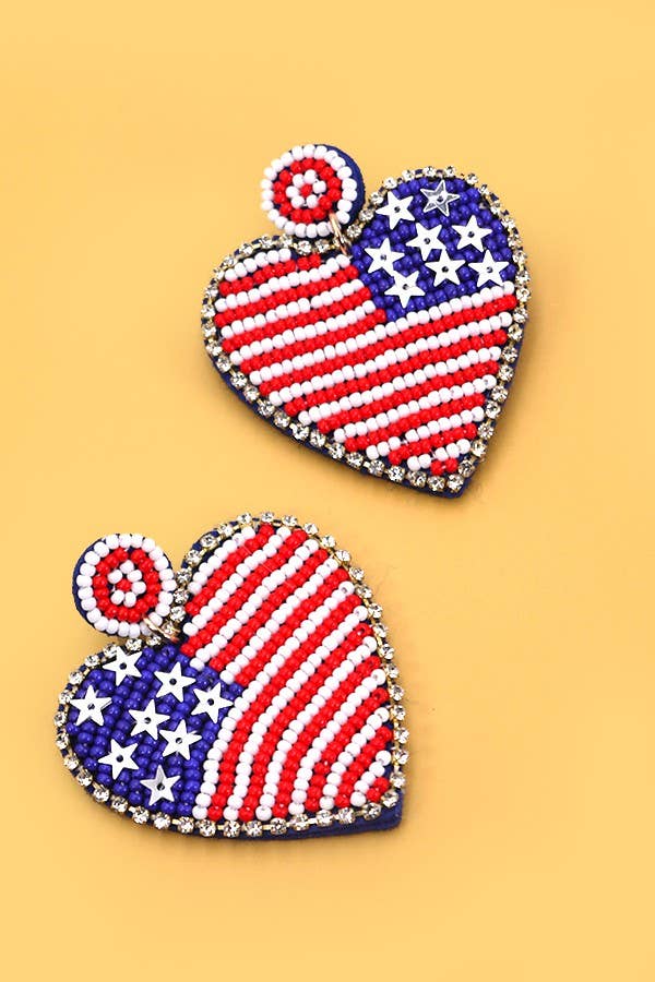 Flag Drop Earrings