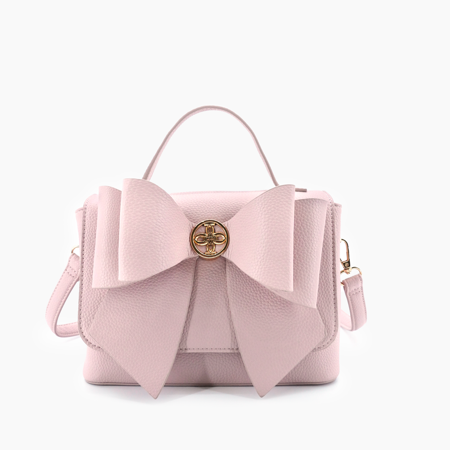 Eva Bow Shoulder Bag: Blush