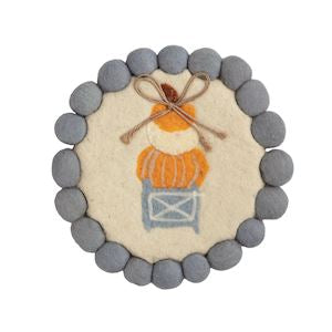 3 Pumpkin Topiary Trivet