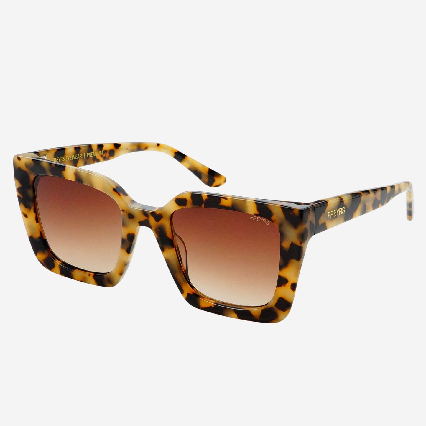 Coco Acetate Womens Square Sunglasses : Milky Tortoise