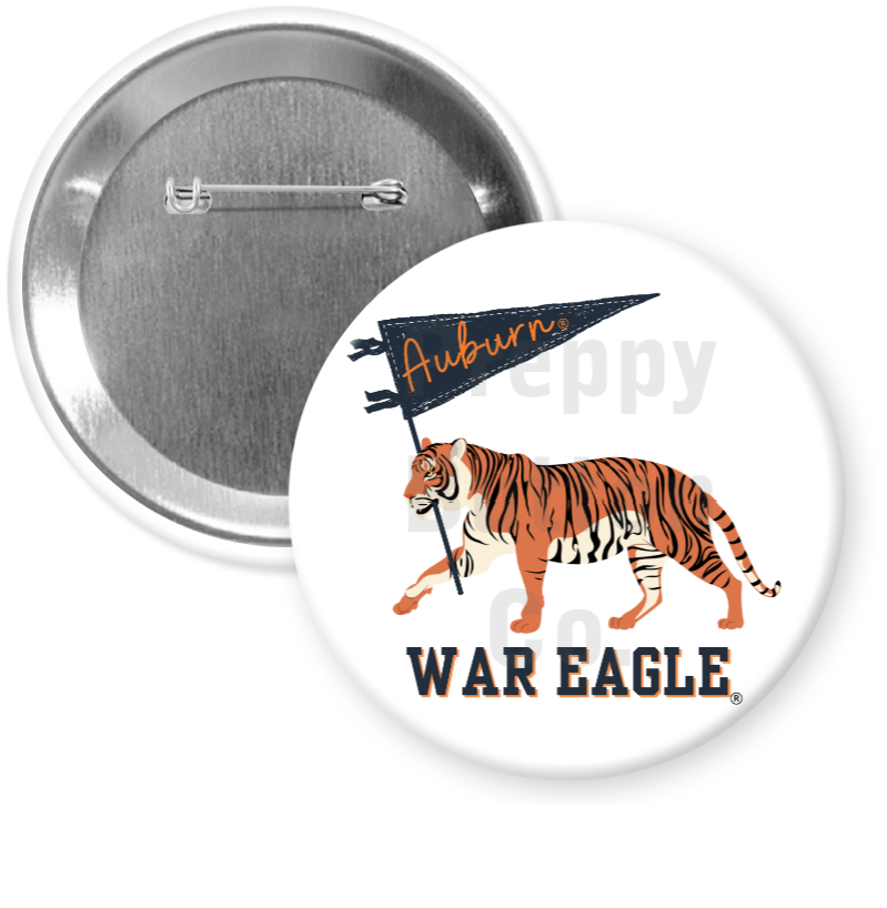 Tiger Pennant Button