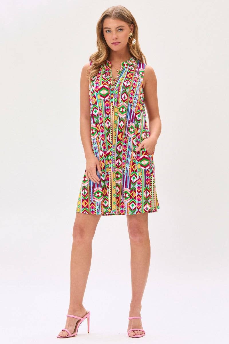 Geo Mini Dress
