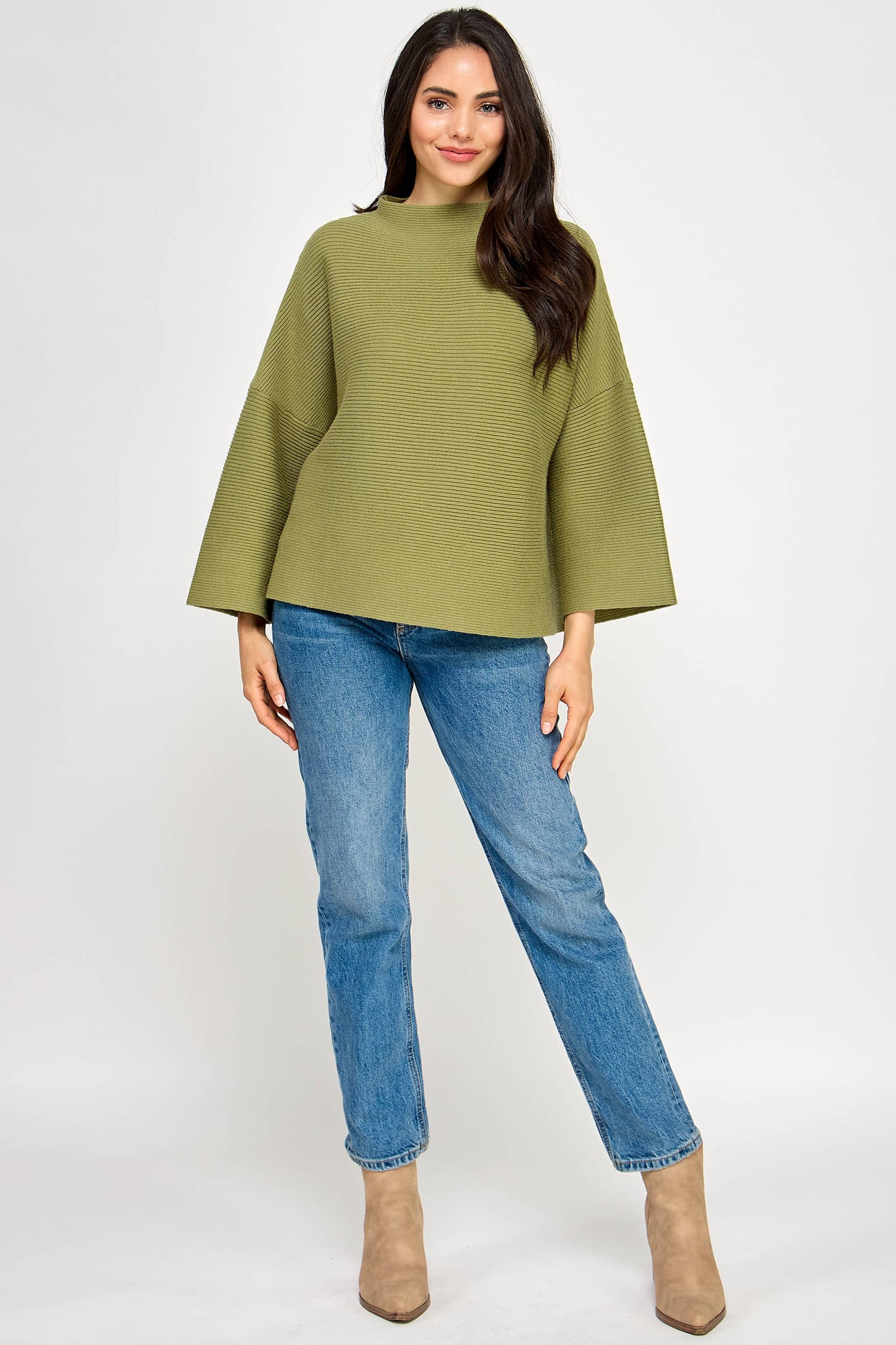The Mara Sweater - Light Sage