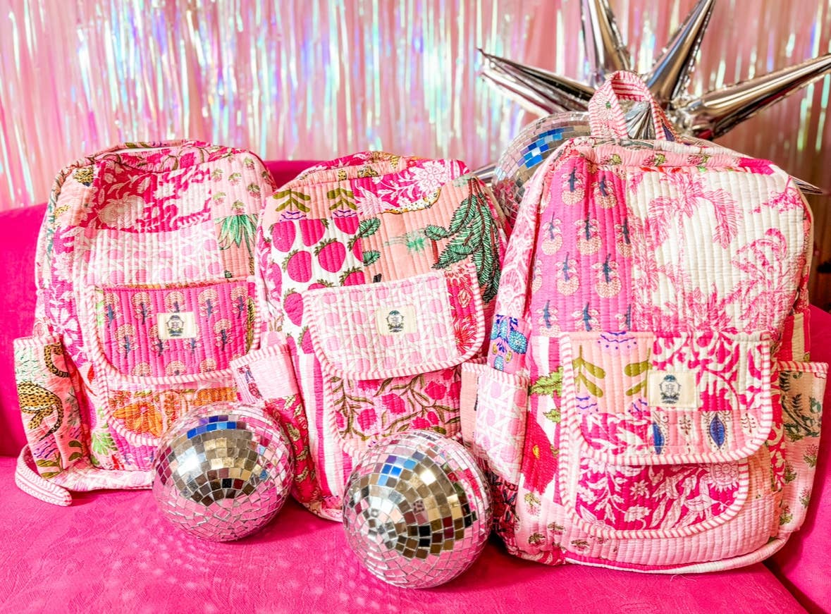 Pink City | Large Quilted Tote Bag