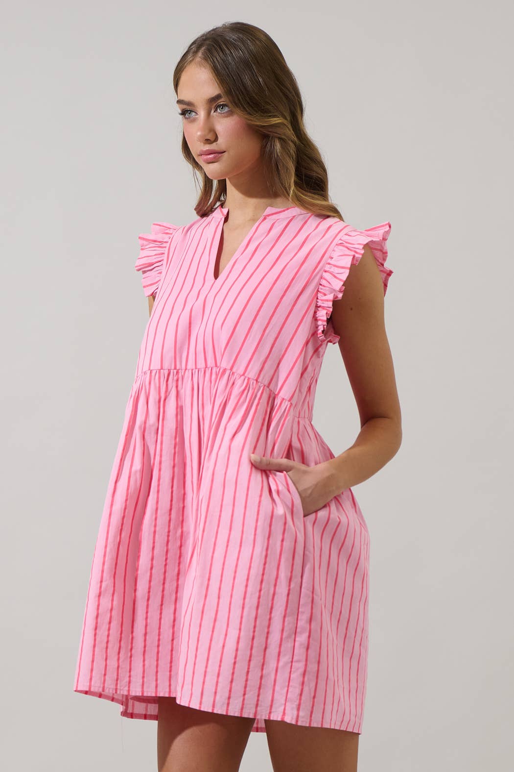 The Kass Ruffle Mini Dress