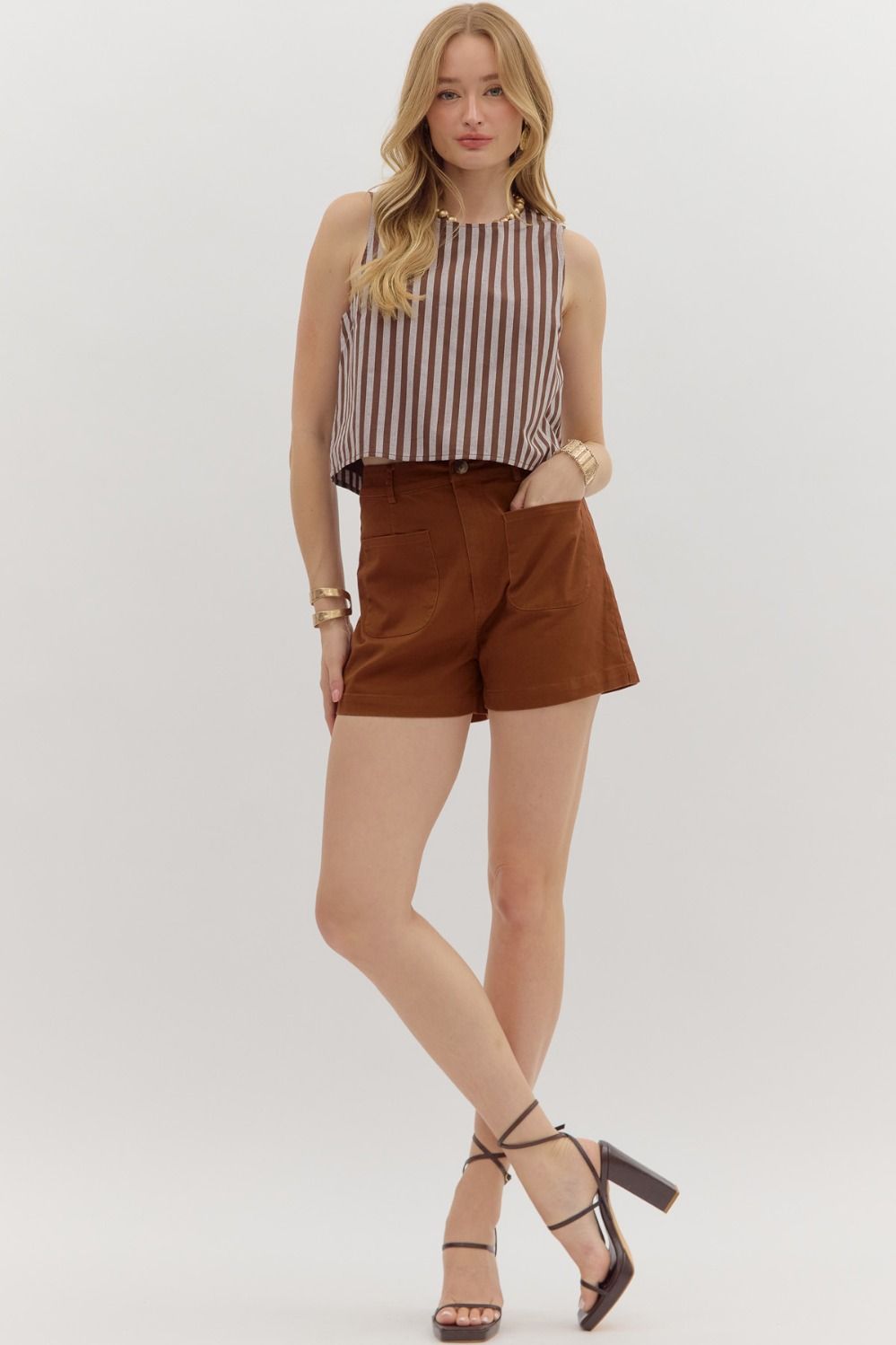 The Lauren Shorts - Chestnut