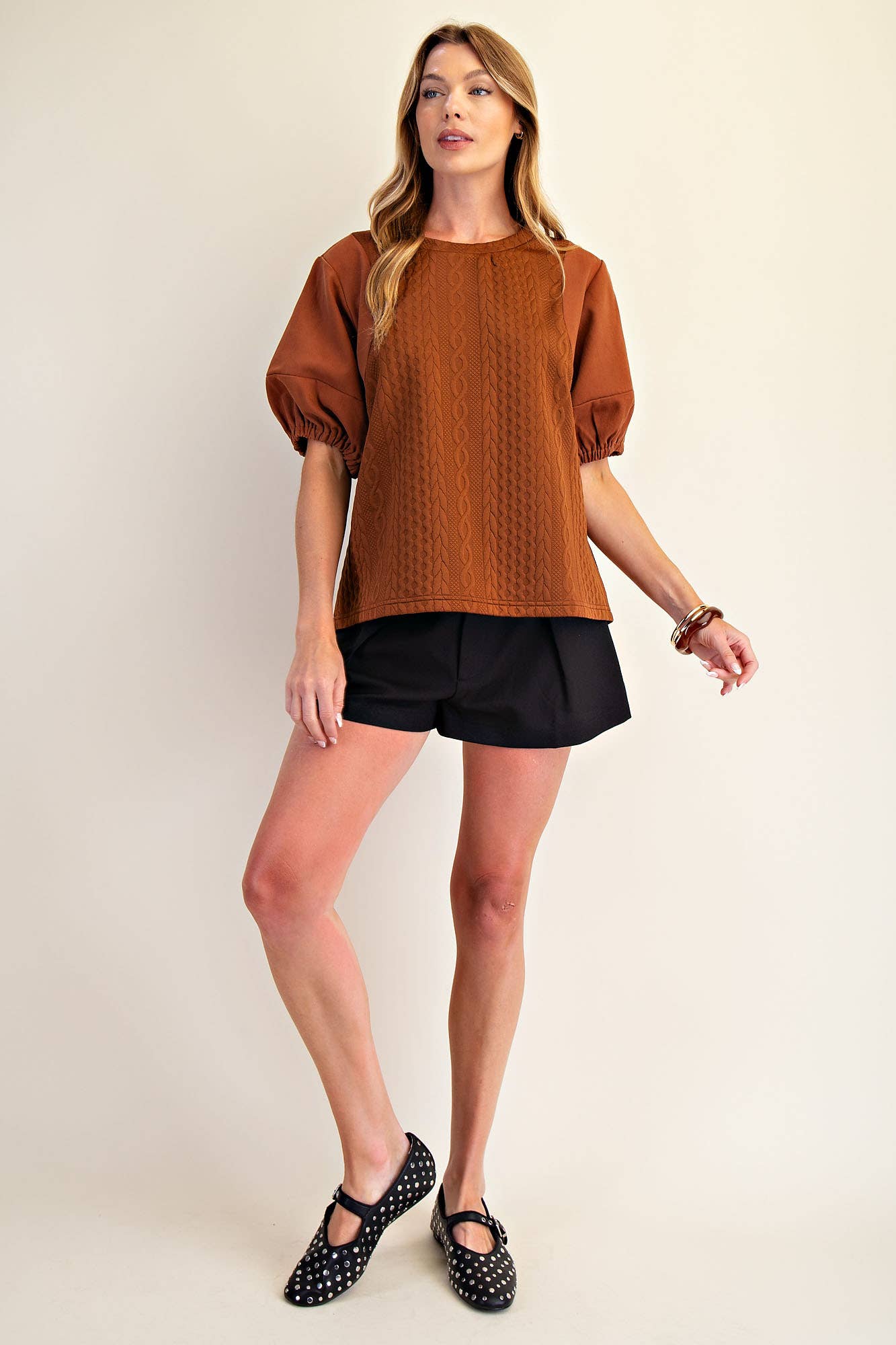 The Lilly Top - Camel