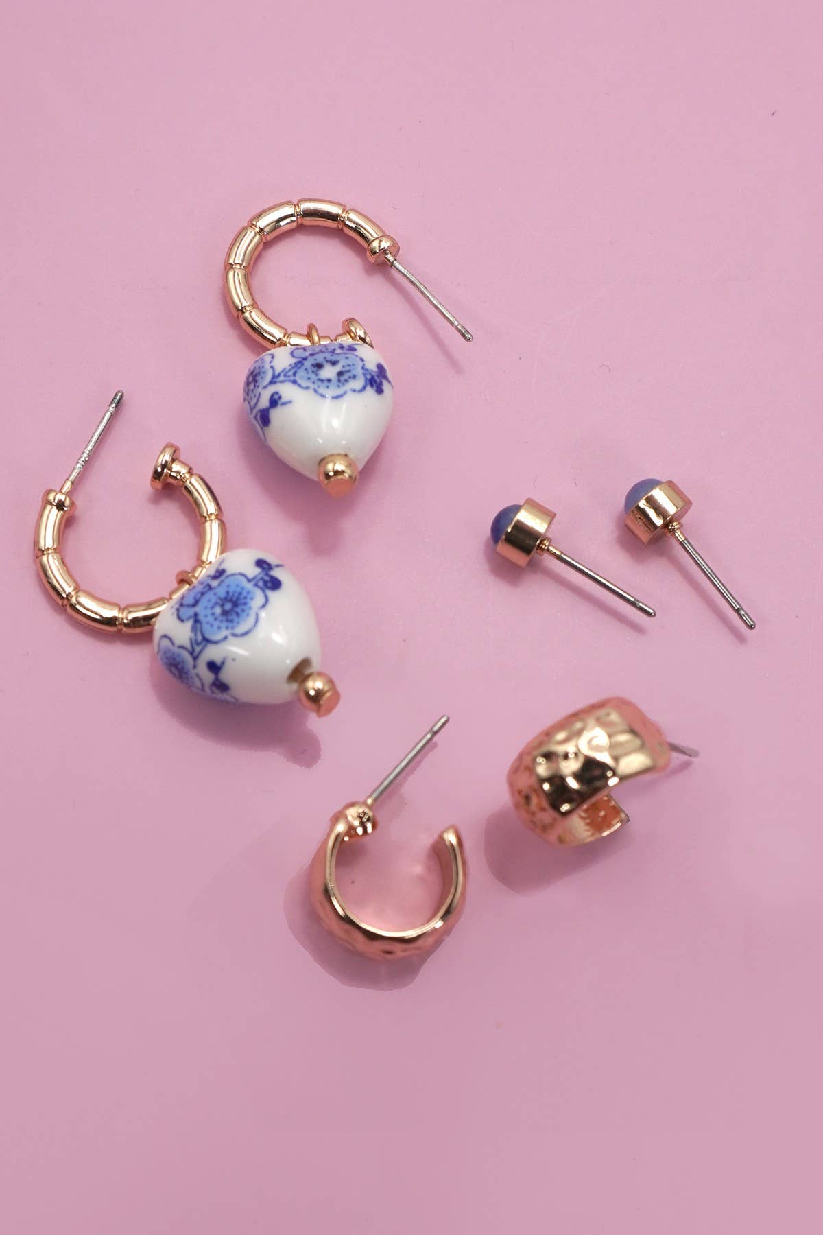 Trio Huggie Hoop Earrings