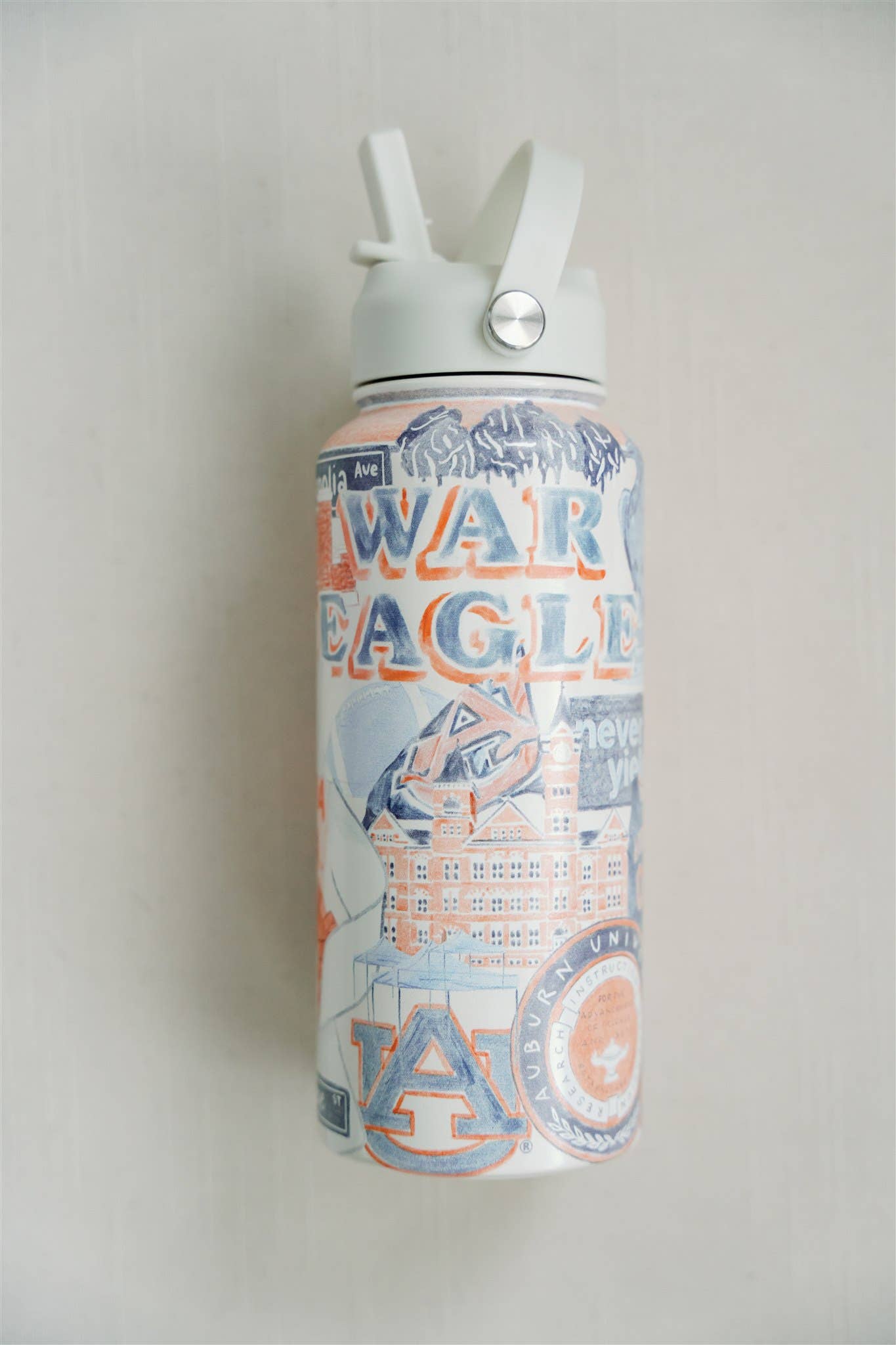 AU 32 oz Insulated Water Bottle