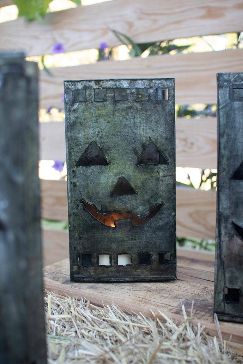 Tin Jack O Lantern Luminary