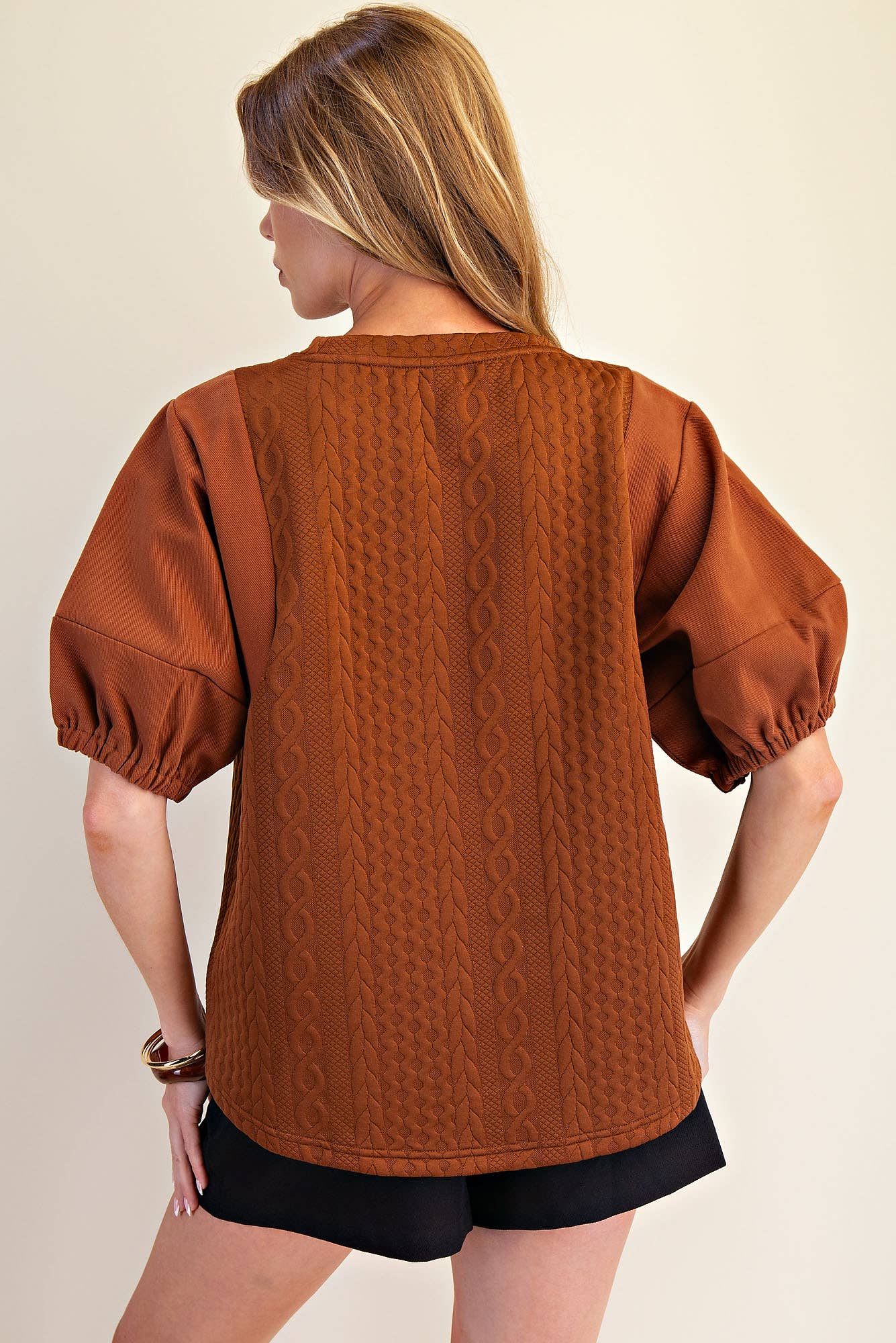 The Lilly Top - Camel