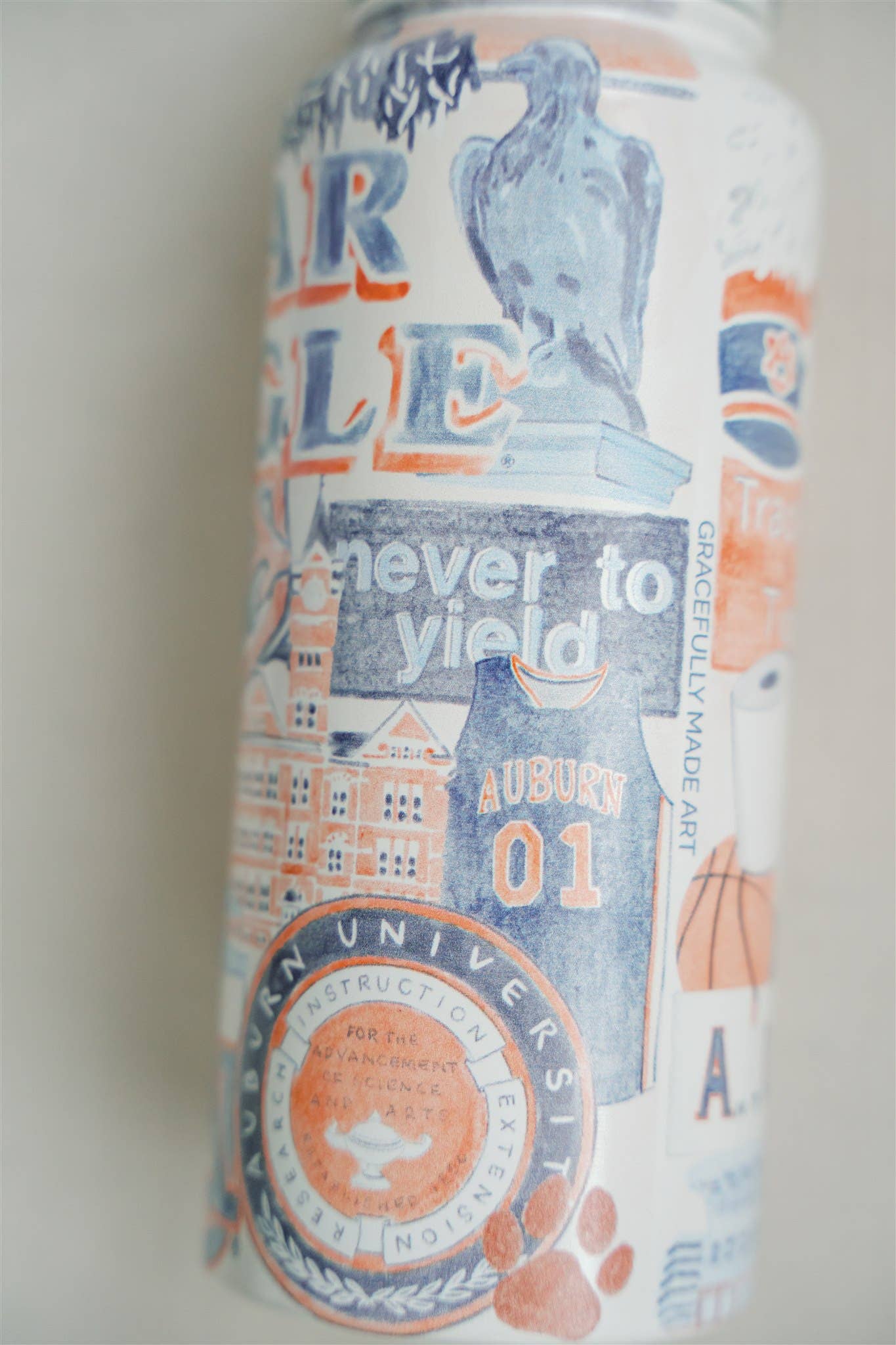 AU 32 oz Insulated Water Bottle