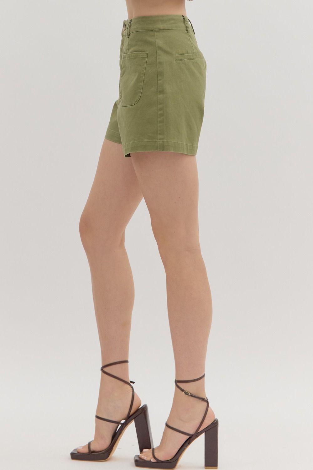 The Lauren Shorts -Olive