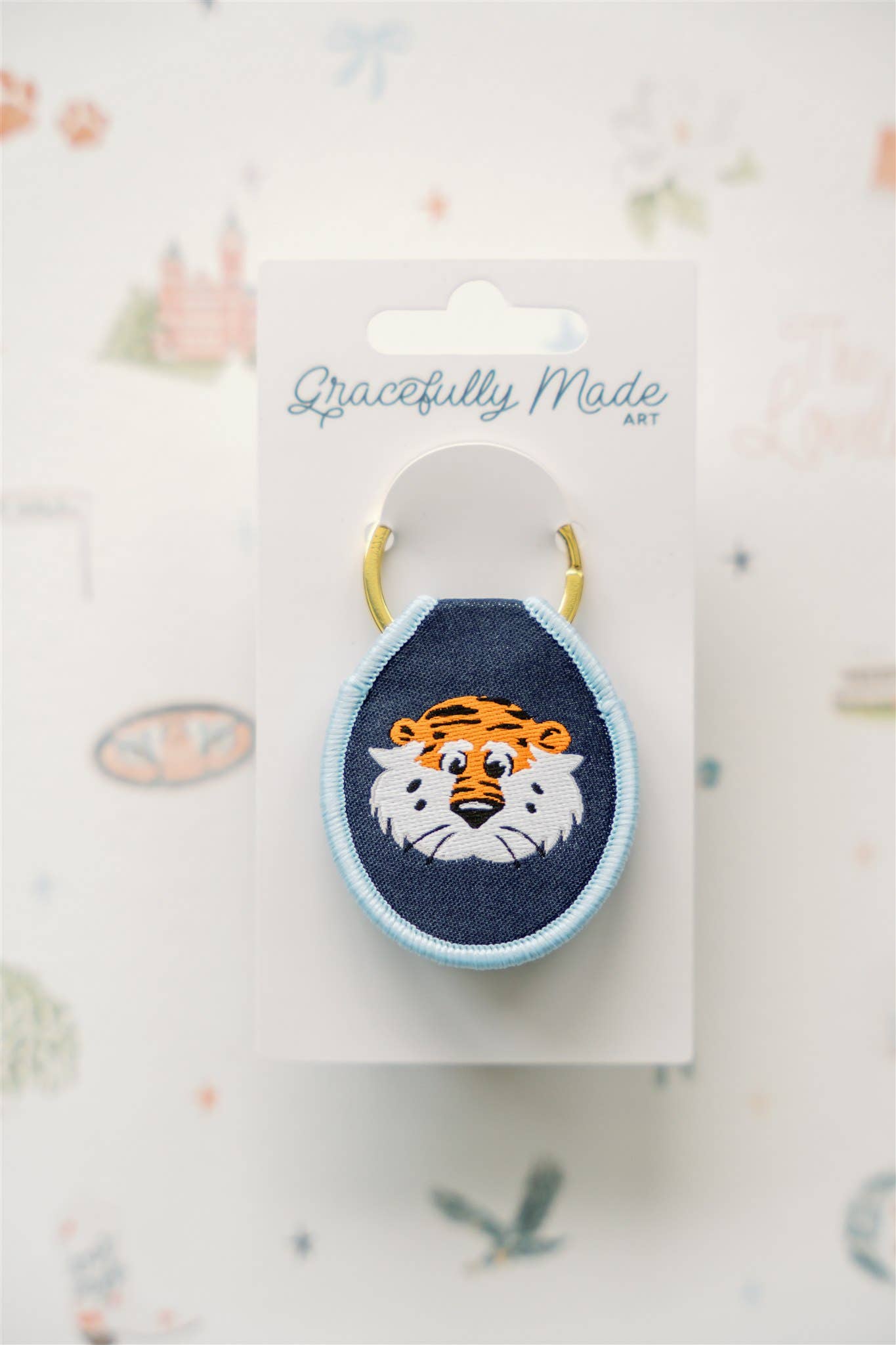 Aubie Keychain