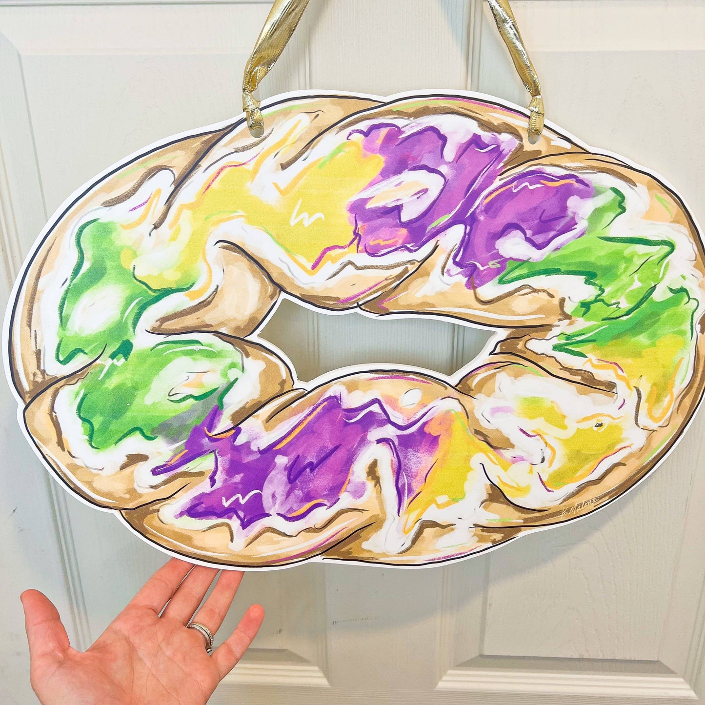 King Cake Door Hanger