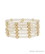 Texture & Pearl Bracelet Set