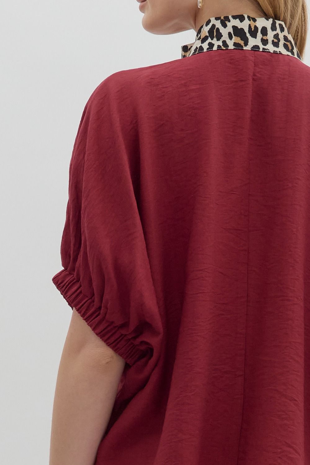 The Liza Top -Garnet