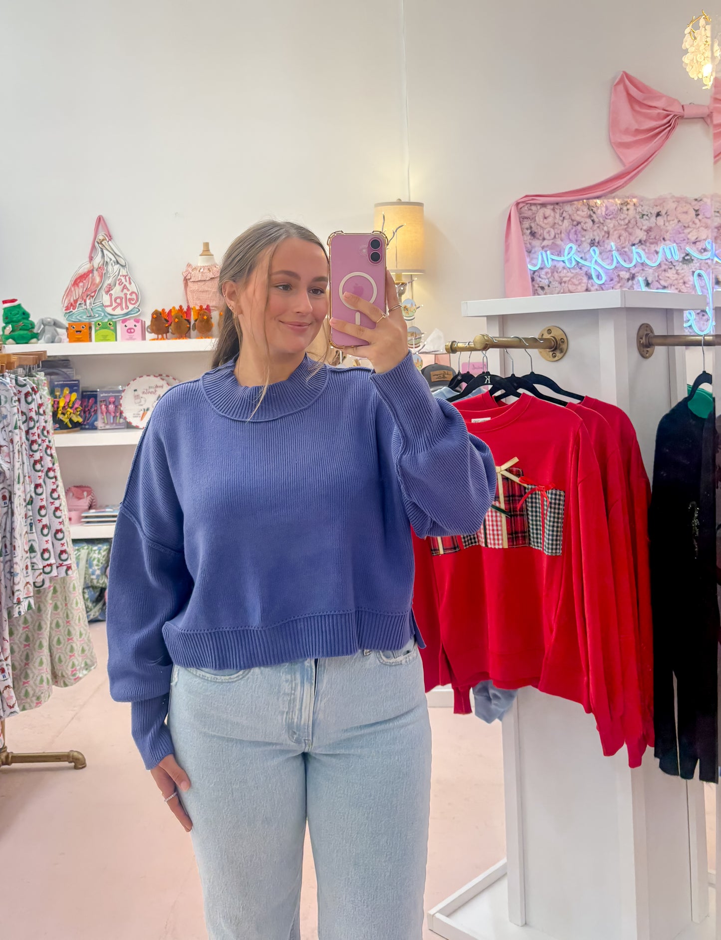 Cropped Sweater - Marlin