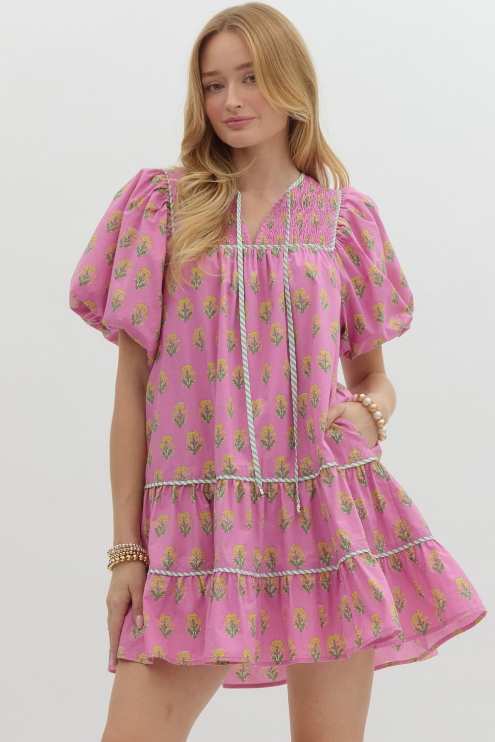 The Lavada Dress - Pink