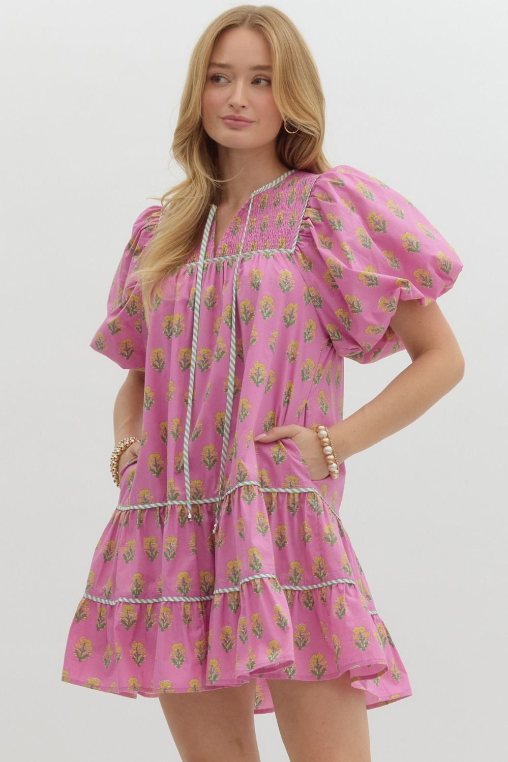 The Lavada Dress - Pink
