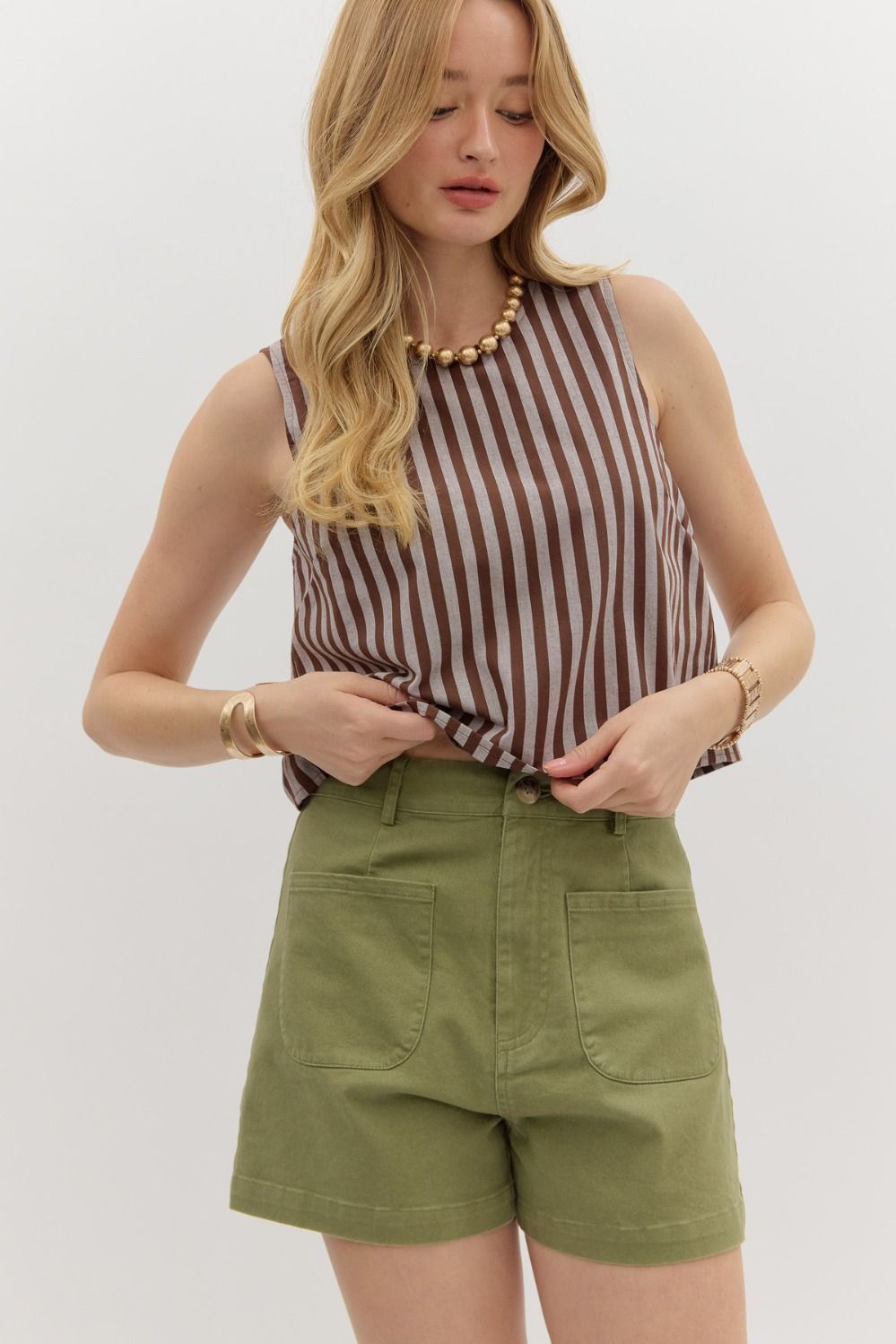 The Lauren Shorts -Olive