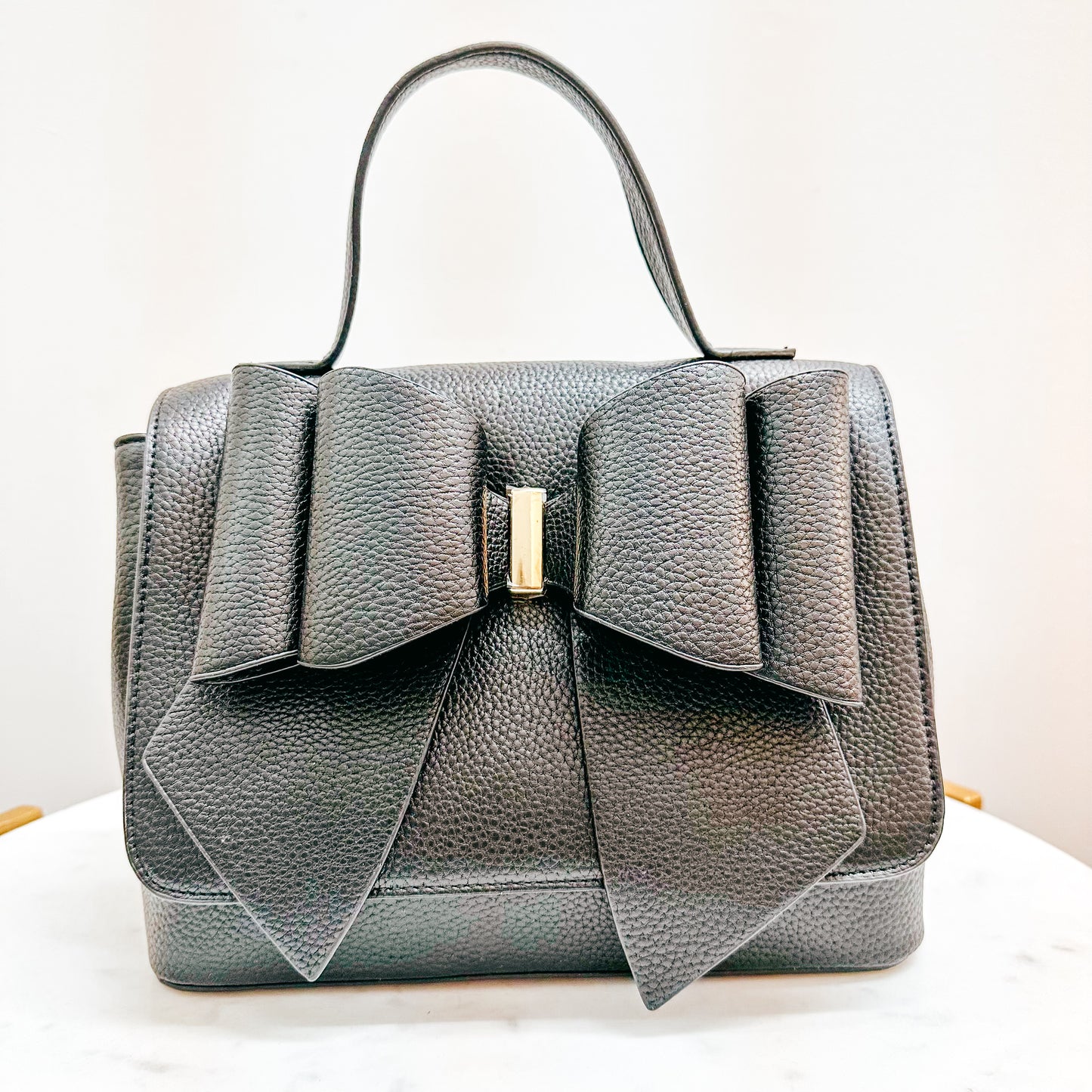 Eva Bow Satchel - Black