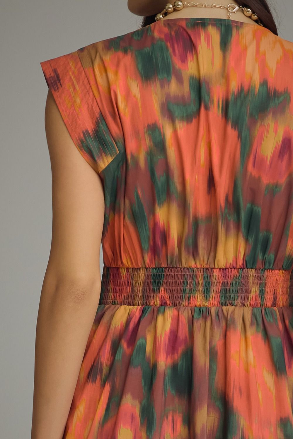 The Faye Midi Dress - Rust