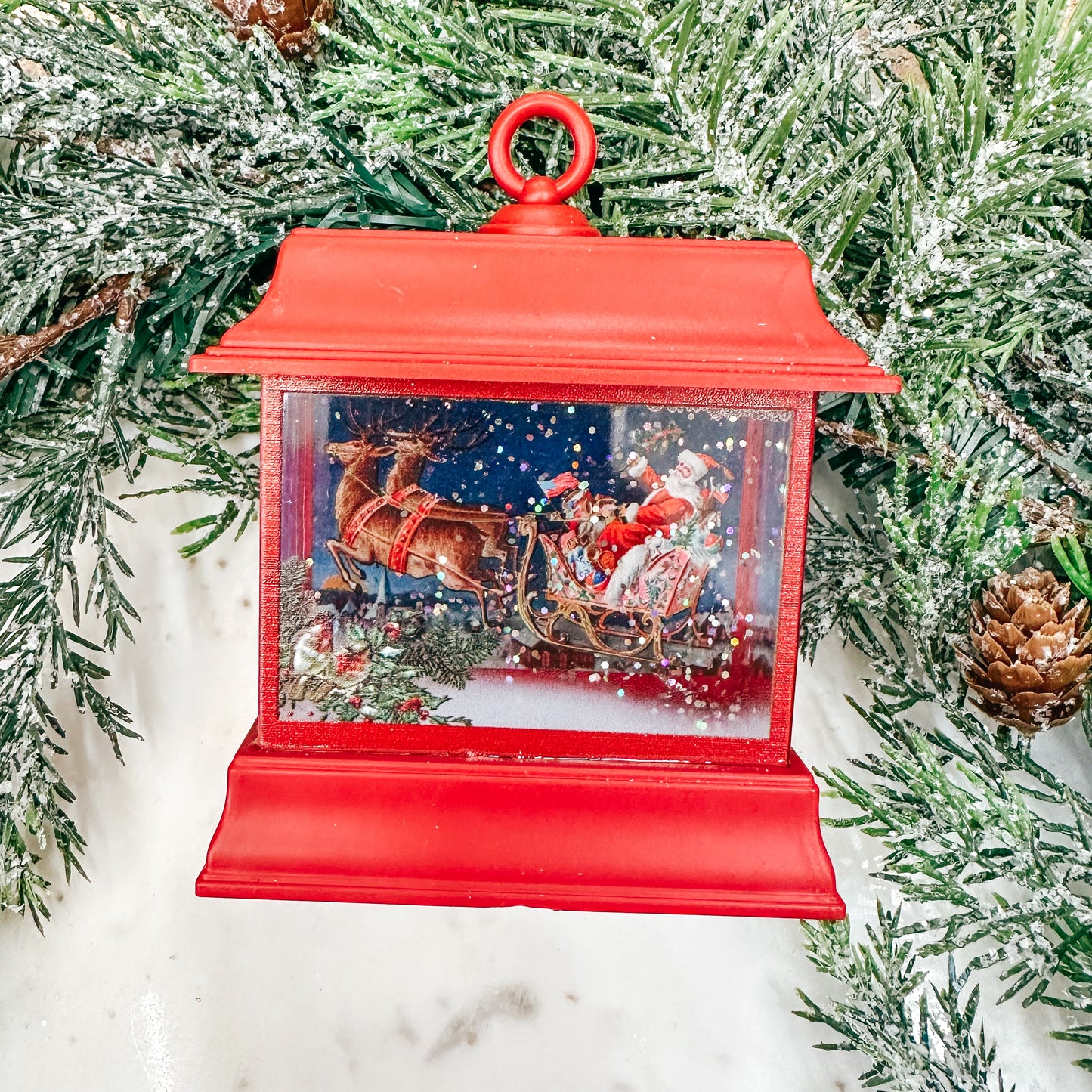 Santa Sleigh Lantern