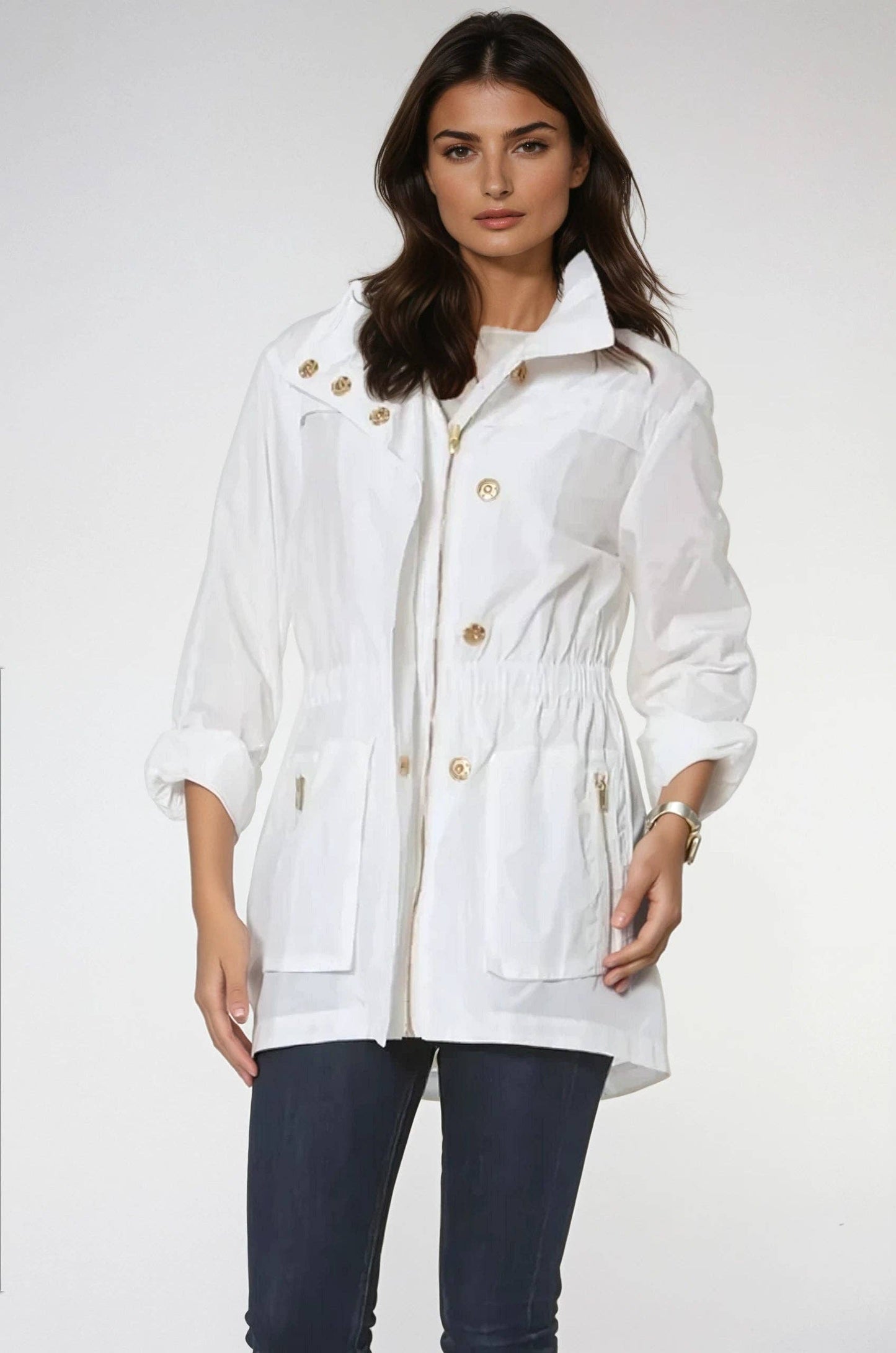 Ciao Milano Waterproof Raincoat - White