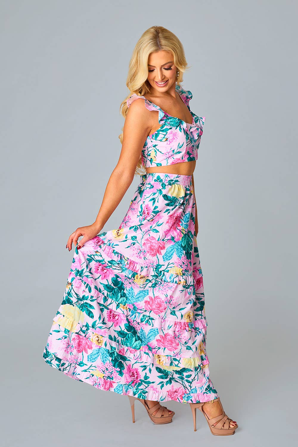 Tasha Top and Maxi Skirt Set