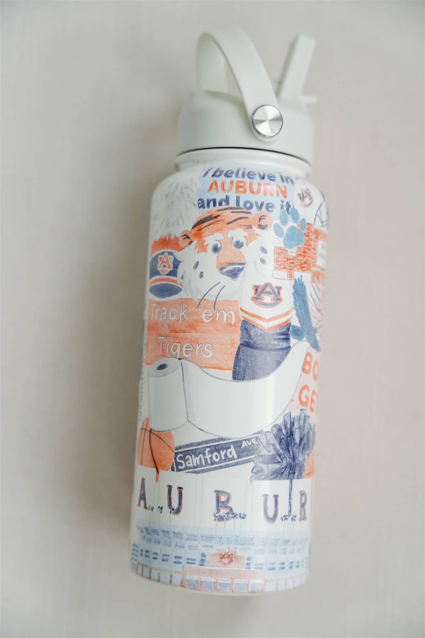AU 32 oz Insulated Water Bottle