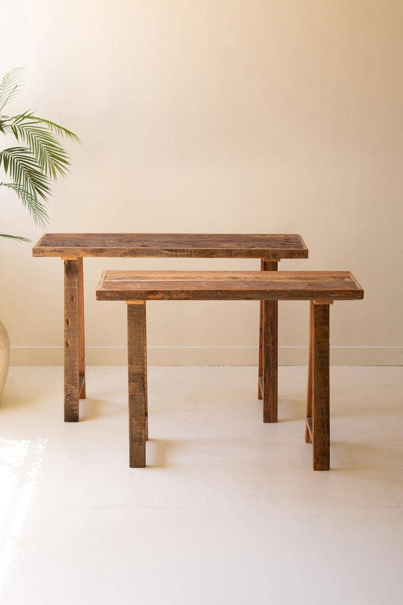 Wooden Console Tables - Set of 2