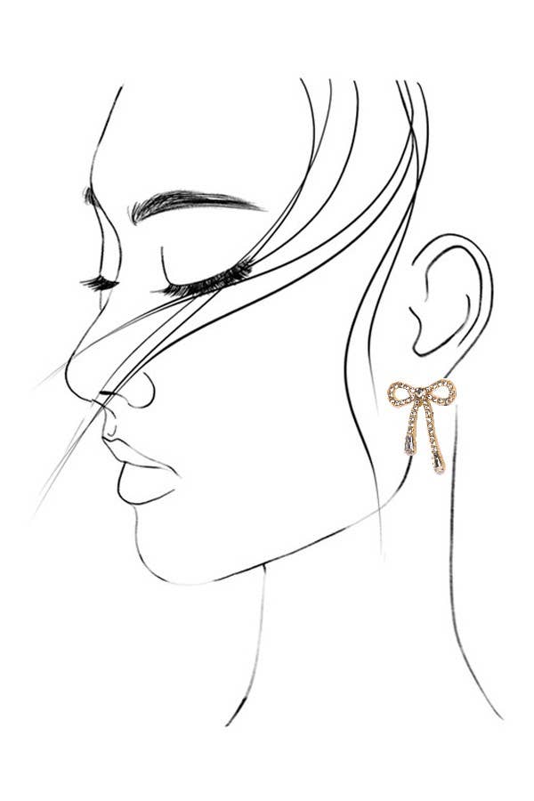 Bow Drop Earrings