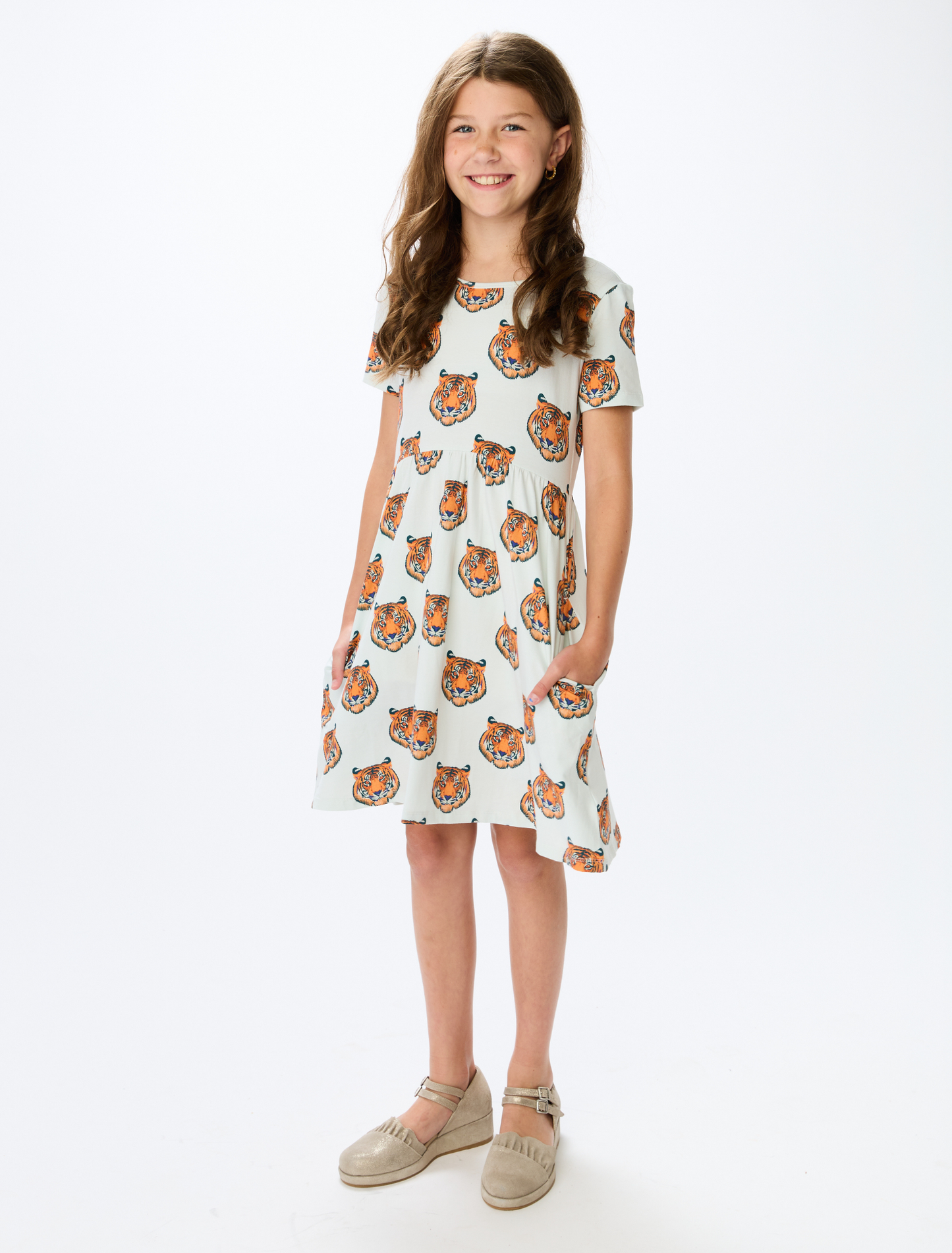AU Girls Pocket Dress