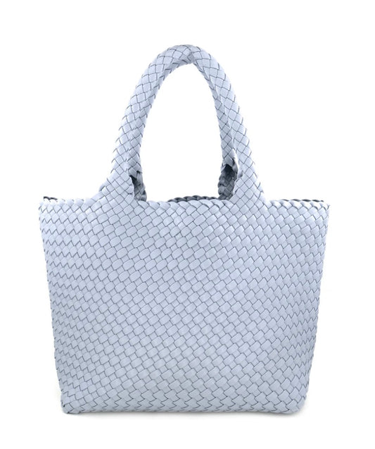Woven Tote - Sky Blue - LG
