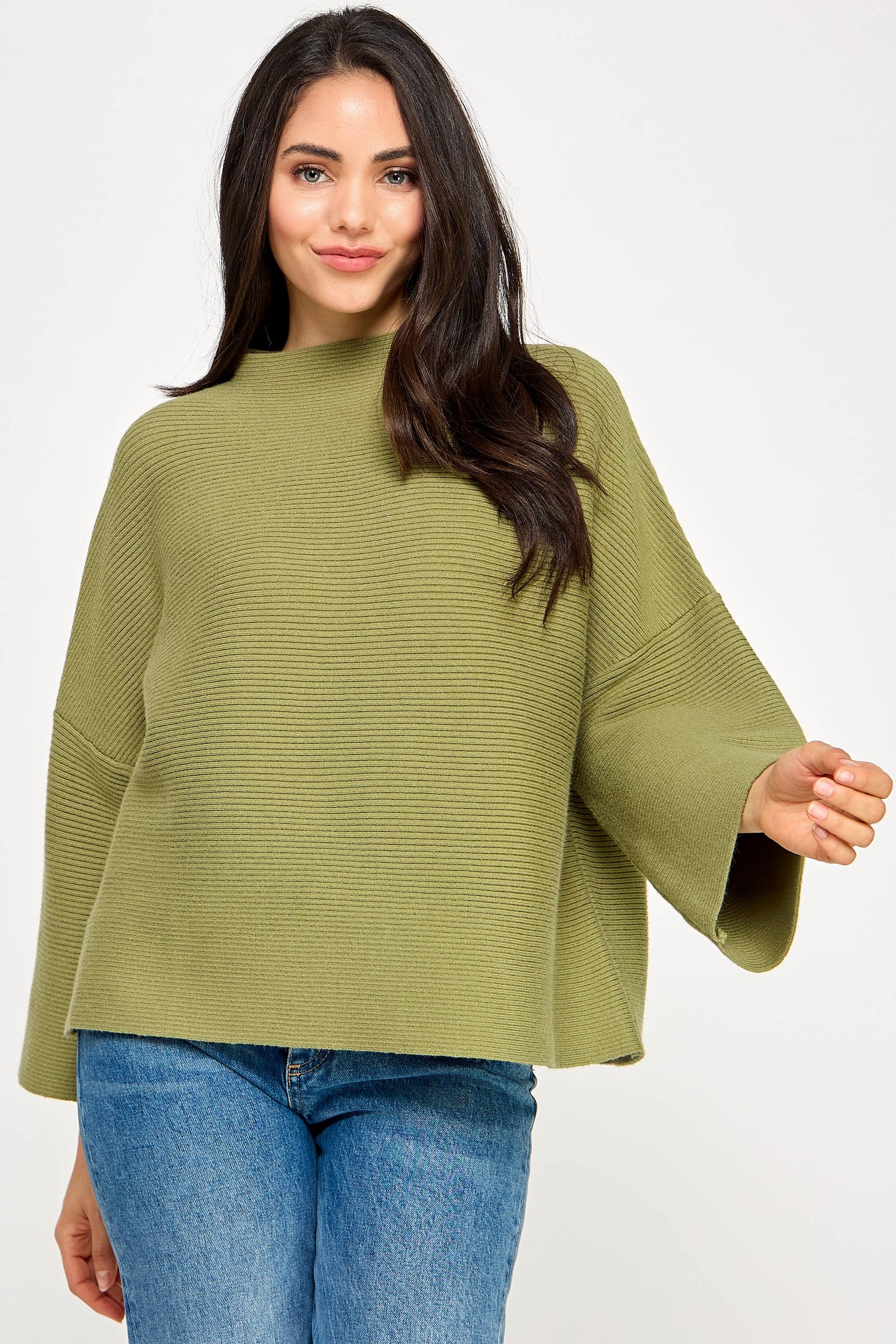 The Mara Sweater - Light Sage