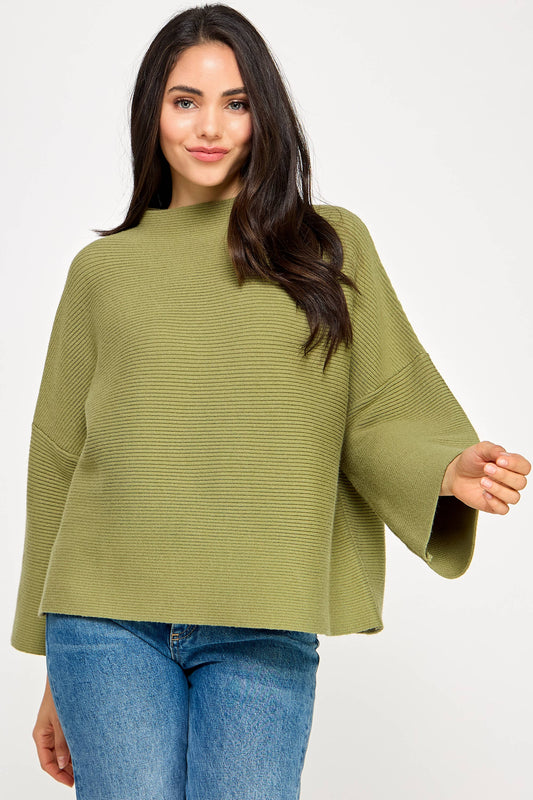 The Mara Sweater - Light Sage